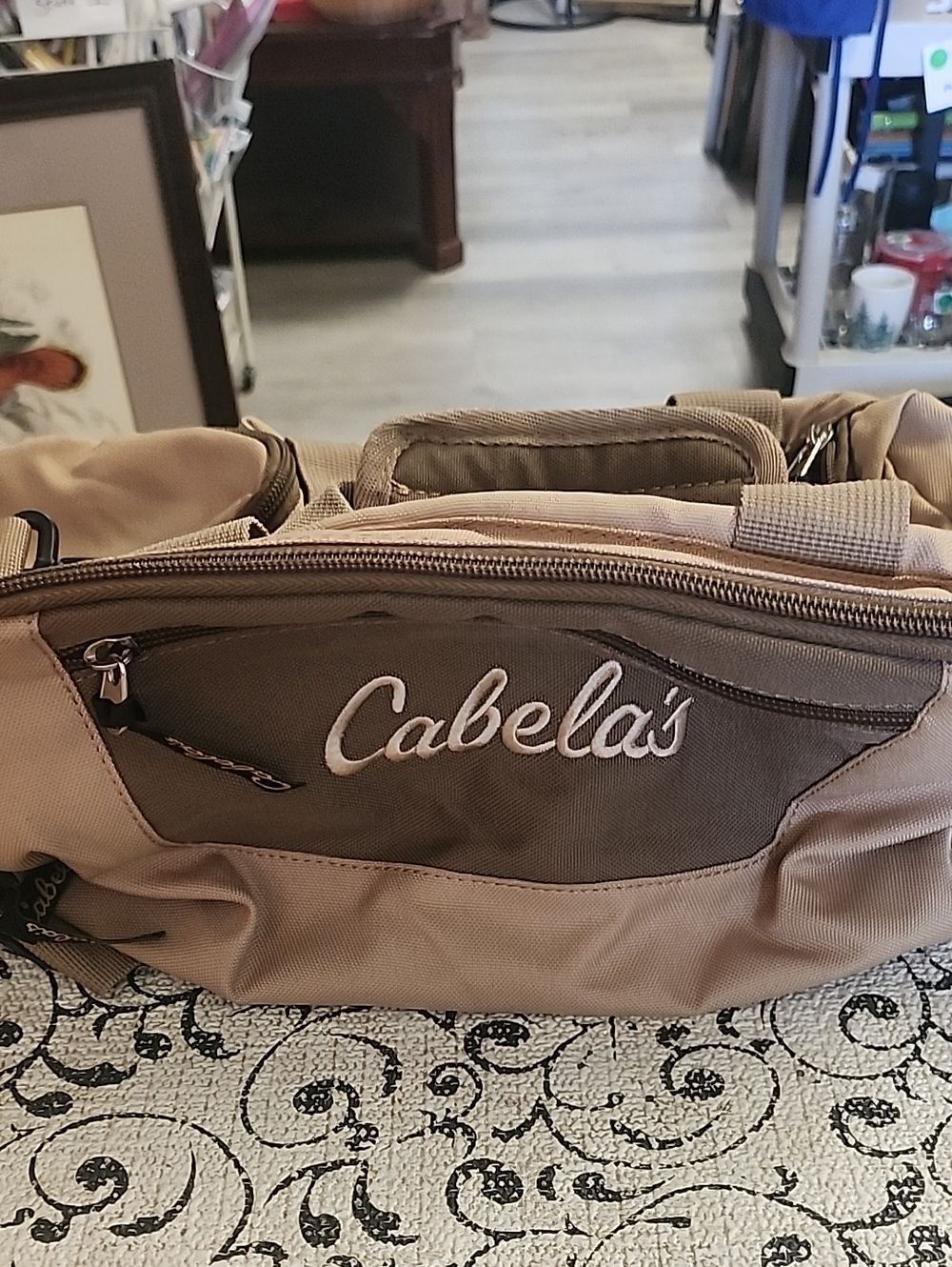 Cabela's Tan and Olive Green Gear  Bag